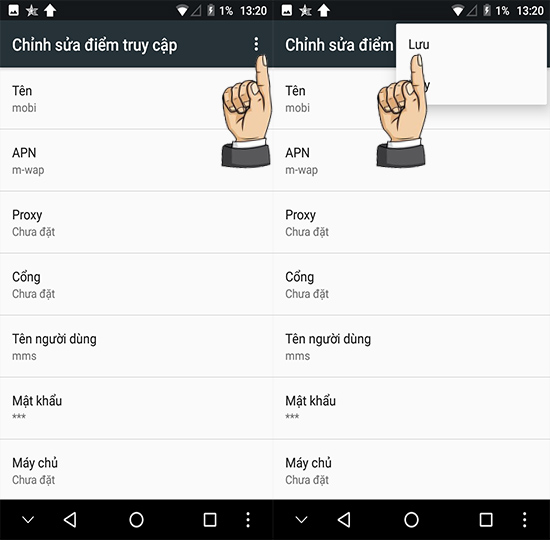 Bước 7: Chọn ... và Lưu