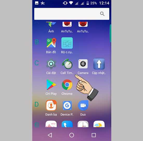 Bước 1: Tải ứng dụng Call Timer từ CH Play và mở ứng dụng lên.