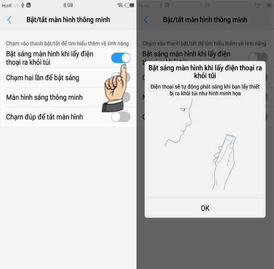 Bước 3: Bật tính năng.