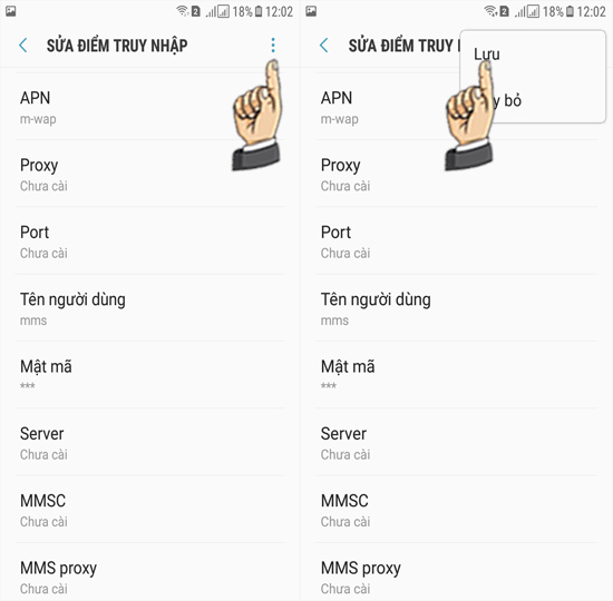 Bước 7: Chọn ... và Lưu