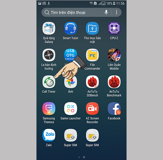 Bước 1: Tải ứng dụng Call Timer từ CH Play và mở ứng dụng lên.