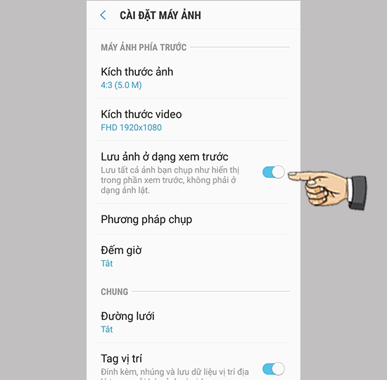 Bước 3: Bật "Lưu ở dạng xem trước".