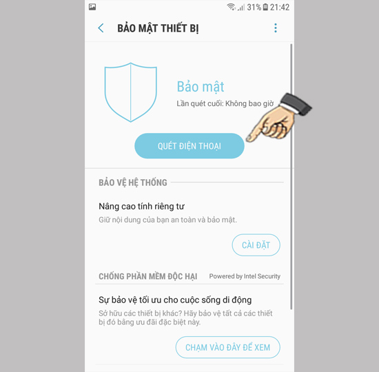 Bước 3: Chọn Quét điện thoại