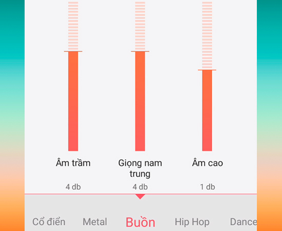 Chọn chế độ âm thanh phù hợp