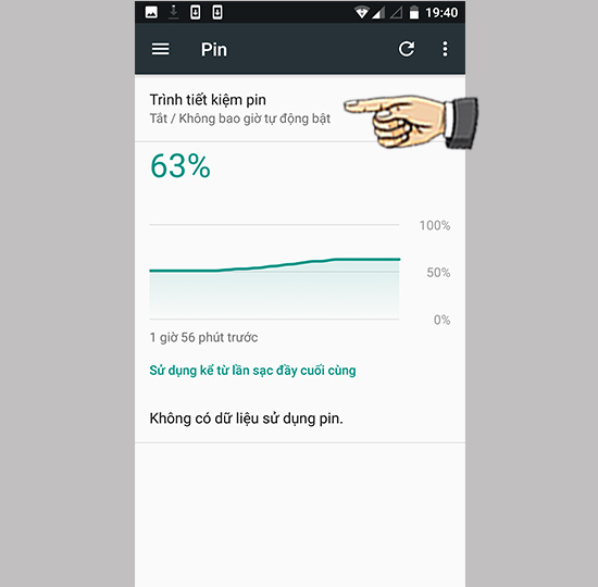 Bước 2: Chọn Trình tiết kiệm pin