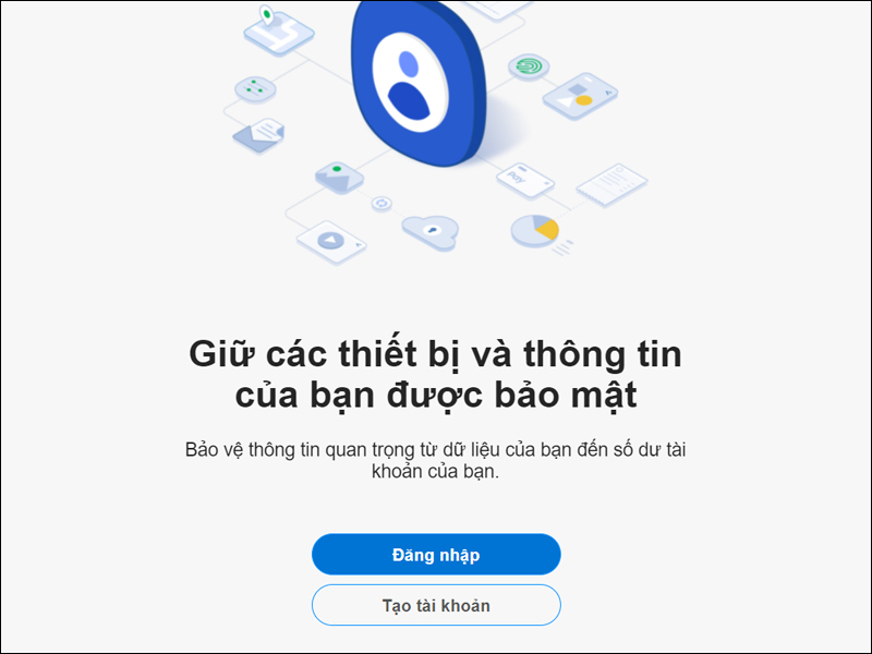 Giao diện trang Samsung Account