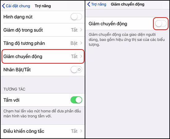 Hạn chế chuyển động
