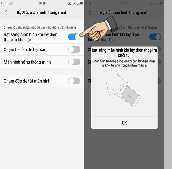 Bước 3: Bật tính năng.