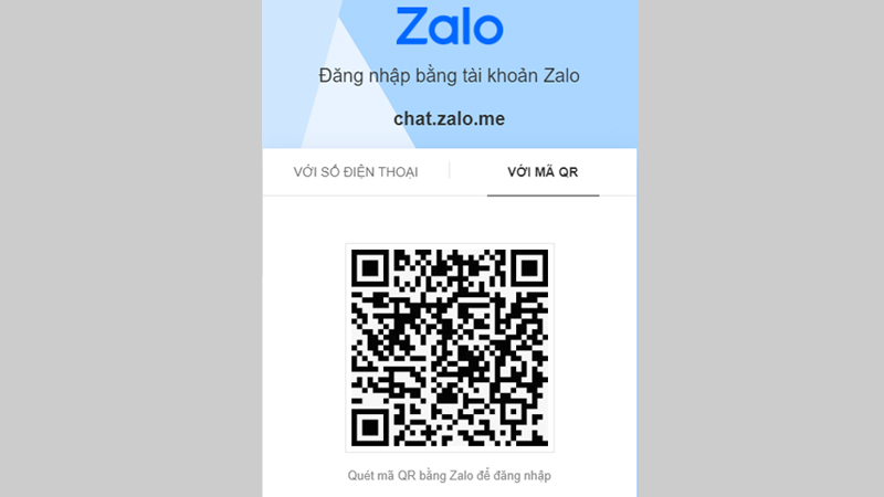 Bạn có thể sử dụng tính năng quét mã QR trên ứng dụng Zalo ở điện thoại để đăng nhập
