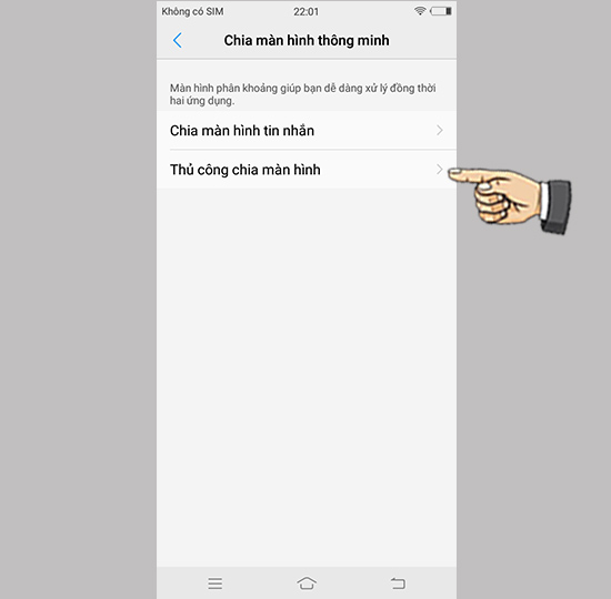 Hướng dẫn cách chia đôi màn hình.