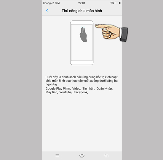 Hướng dẫn cách chia đôi màn hình.