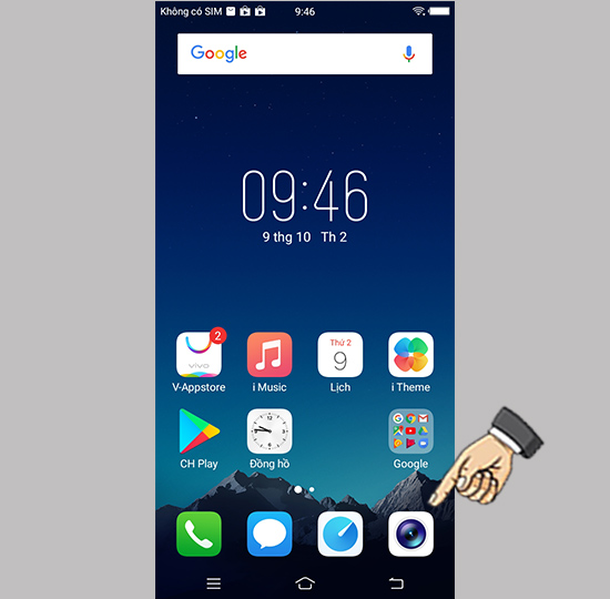 Bước 1: Vào Camera