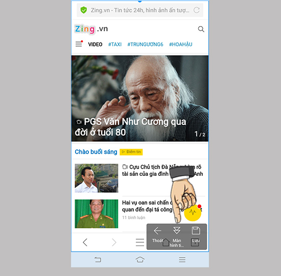 Chọn ảnh chụp màn hình dài.