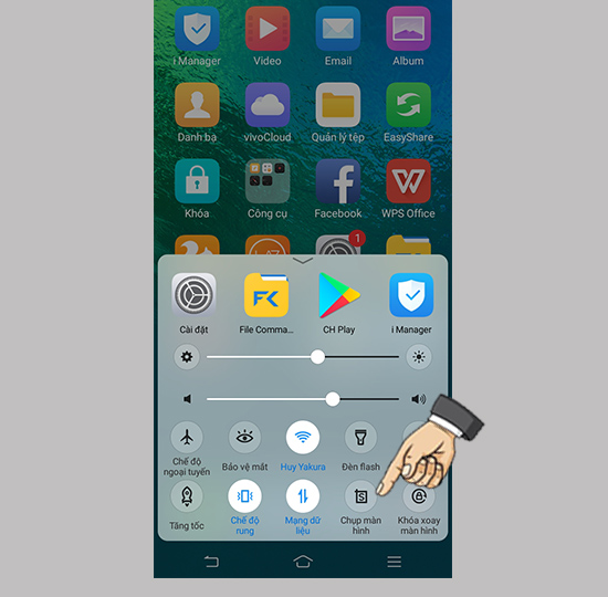 Bước 2: Chọn ảnh chụp màn hình dạng chữ nhật.