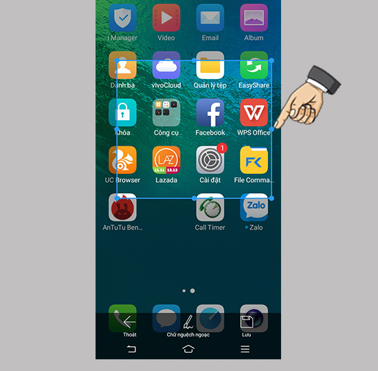Bước 2: Chọn ảnh chụp màn hình dạng chữ nhật.