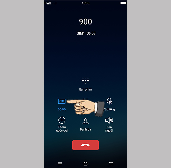 Bước 2: Đang ghi âm.