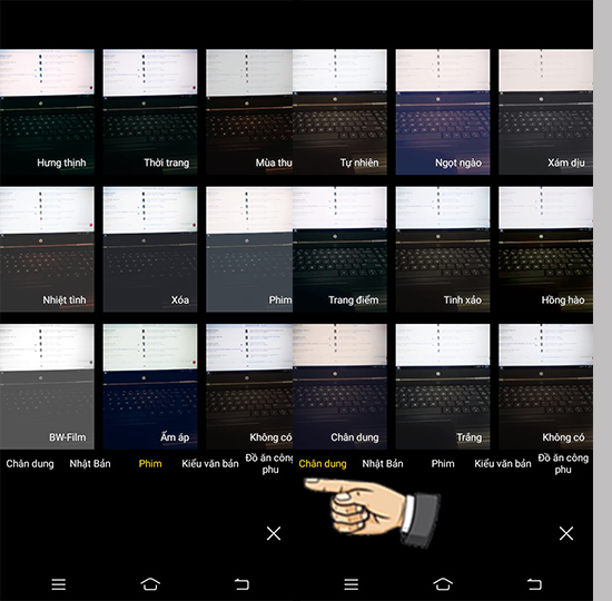 Bước 3: Chọn hiệu ứng.