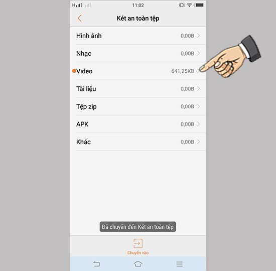 Bước 6: Chọn vị trí loại file lưu.