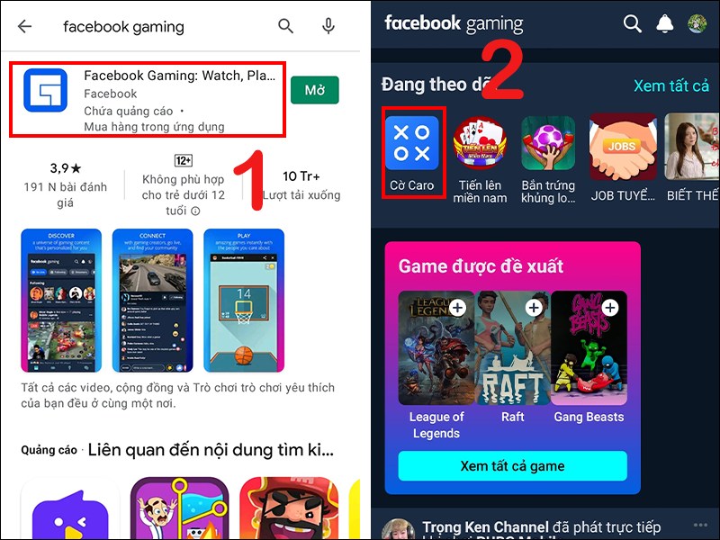 Hướng dẫn chơi game với bạn bằng Facebook Gaming