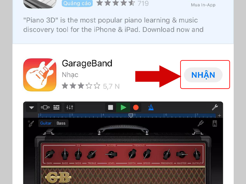Ứng dụng GarageBand