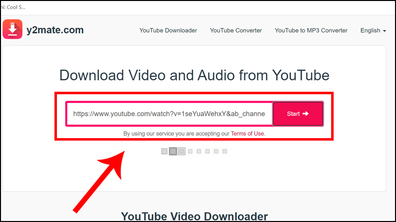 Tải video trên YouTube với y2mate