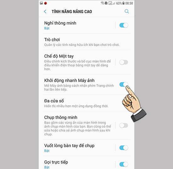 Khởi động nhanh máy ảnh
