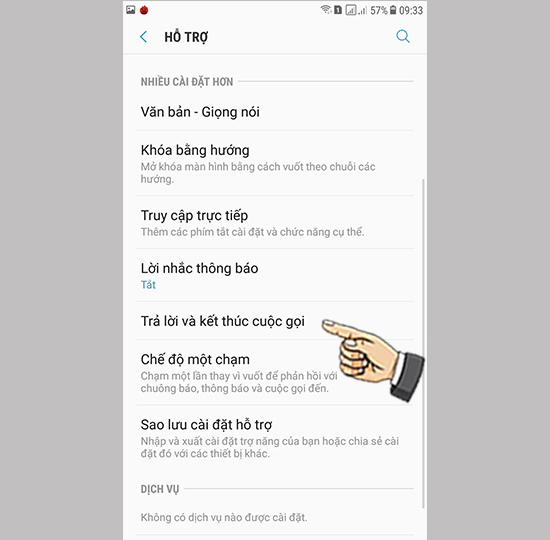 Trả lời và kết thúc cuộc gọi