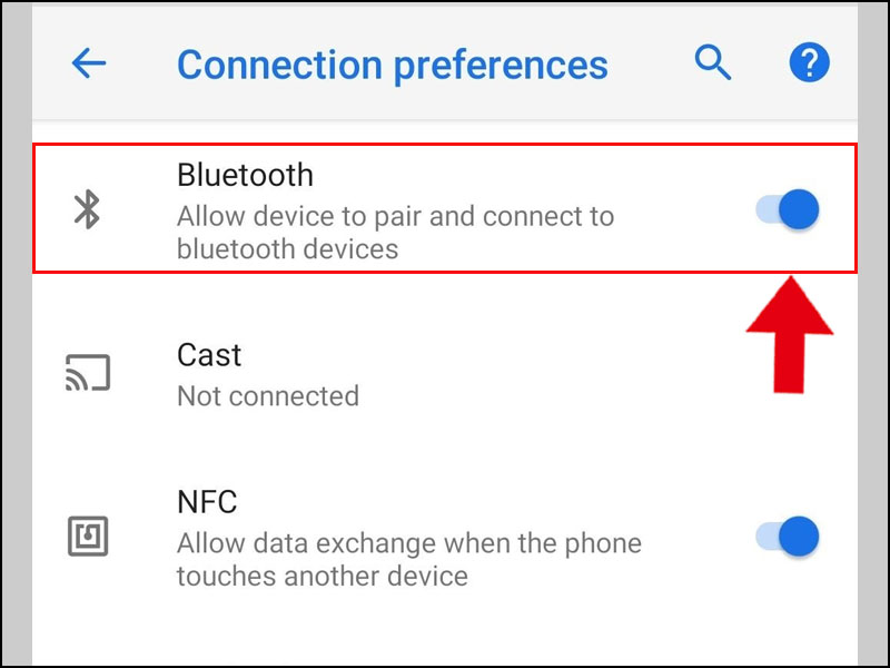 Bật Bluetooth