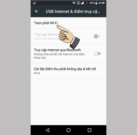 Bước 3: Chọn trạm phát wifi.