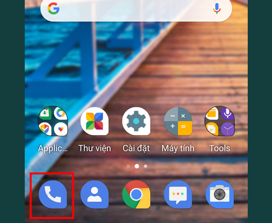 Bước 1: Vào Danh bạ.