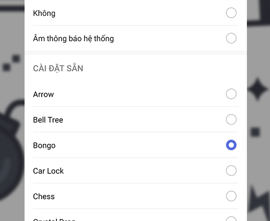 Bước 5: Chọn 1 âm mà bạn thấy phù hợp