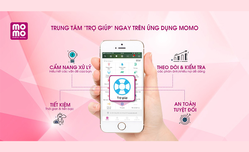 Trung tâm trợ giúp trên app MoMo