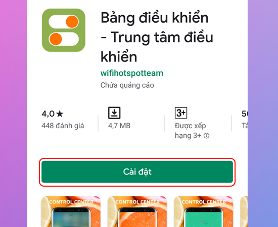 Bước 1: Đầu tiên bạn tải Bảng điều khiển - Trung tâm điều khiển tại đây.