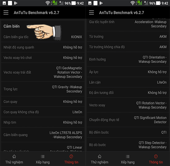 Bước 2: Các cảm biến của máy.