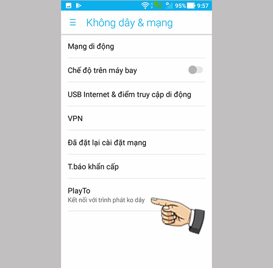 Bước 2: Chọn Play to.