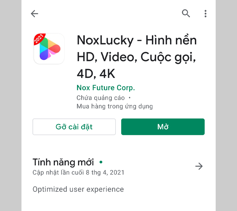 Ứng dụng Noxlucky 