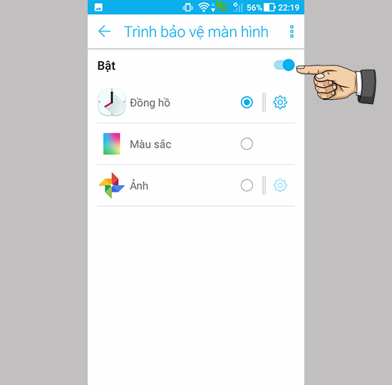 Bước 3: Bật tính năng.