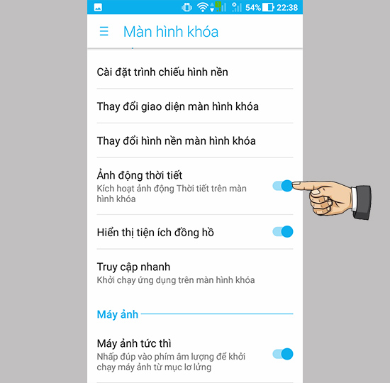 Kích hoạt tính năng