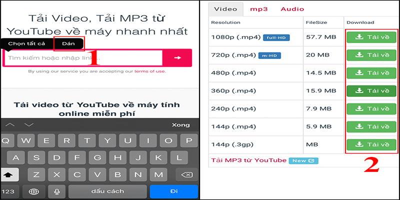 Tải video về