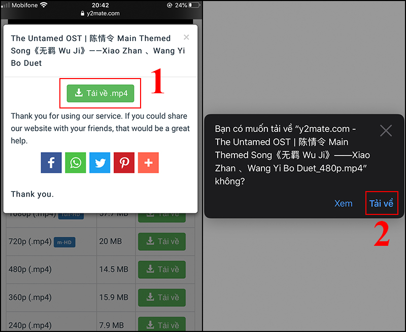 Xác nhận tải