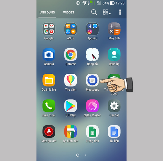 Bước 1: Mở tin nhắn.