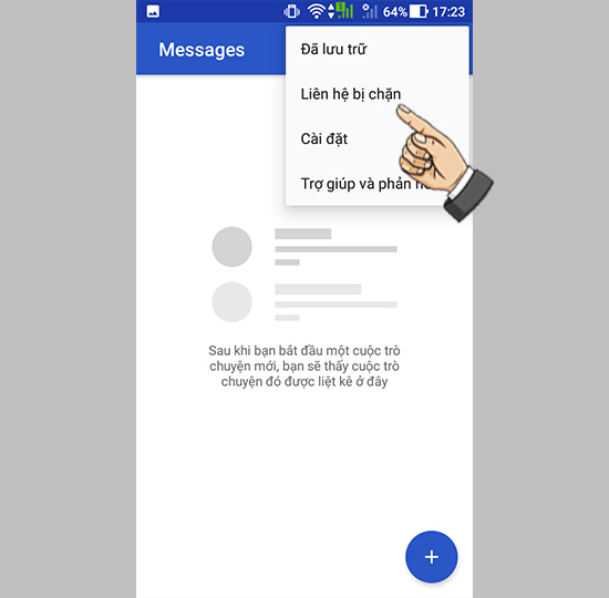 Bước 3: Chọn liên hệ chặn.