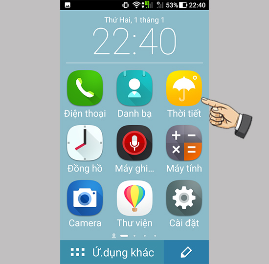 Bước 3: Giao diện chế độ tiện dụng.