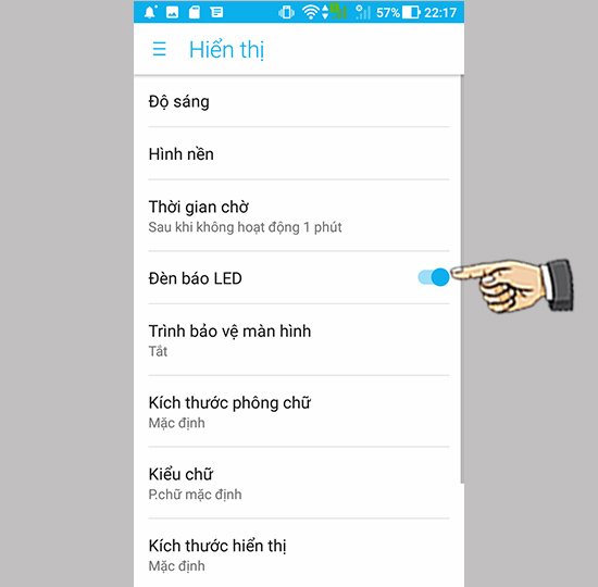 Bước 2: Bạn chọn kích hoạt tính năng lên.