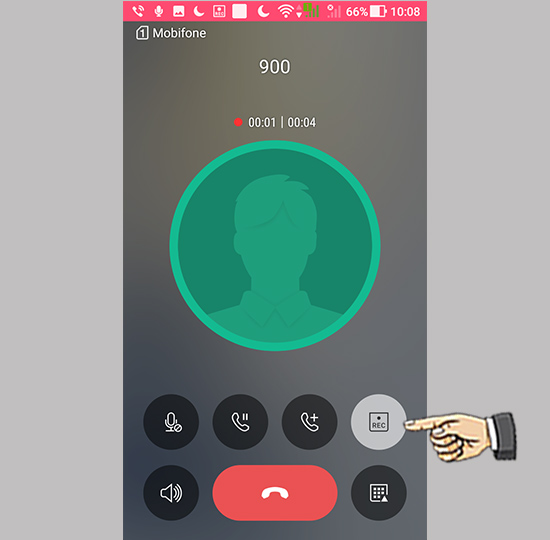 Bước 2: Đang ghi âm.