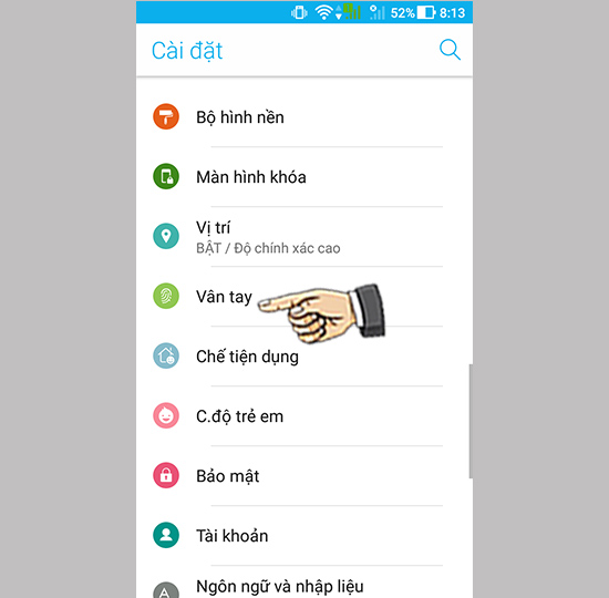 Bước 3: Bật khóa cuộc gọi đến.
