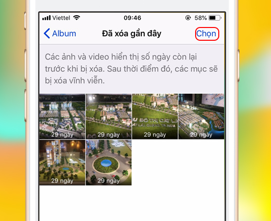 Bước 4: Tại đây bạn nhấp vào Chọn.