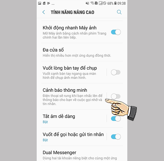 Chọn Cảnh báo thông minh