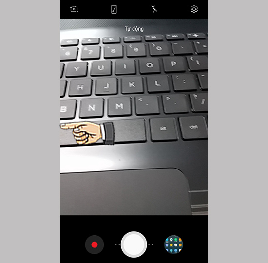 Vuốt từ trái sang phải để chọn chế độ chụp hình.