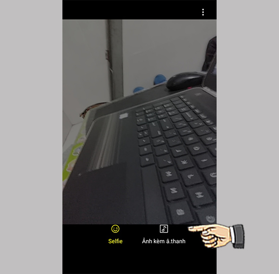 Chế độ camera trước.